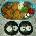ハッスルかあさん's cooksnap of when they made キャラ弁　まっくろくろすけおにぎり♪.