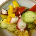 じょうじょうちゃん's cooksnap of when they made 夏野菜とたこのマリネ.