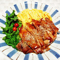 うまうま・らぶ's cooksnap of when they made 皮まで美味しい！鶏の照り焼き丼.