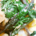 熊人すみこ's cooksnap of when they made 笹かまぼことほうれん草の梅味噌和え。.