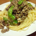 nonhitagi's cooksnap of when they made ニラと鶏そぼろの和風パスタ.