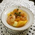 puniＫ's cooksnap of when they made 海老&柿&チーズの爽やか味噌和え.