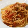 ポネポネット's cooksnap of when they made 豚バラ肉で！アマトリチャーナ風パスタ.