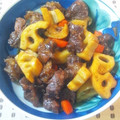 momo_fuku's cooksnap of when they made 牛スジと根菜の炒り煮.