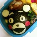 ペコまなゆう's cooksnap of when they made ゆるきゃら♪くまモン弁当.