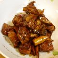 lamb125cc's cooksnap of when they made ♡鶏もも肉とゴボウの黒酢甘辛煮♡　.