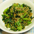 ジョンファ's cooksnap of when they made 大根の葉と桜海老の炒め物.