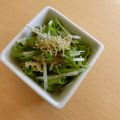 みゅう８Leo's cooksnap of when they made じゃこゴマ香る☆水菜と大根のサラダ.