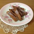 かおpon's cooksnap of when they made 食パンの耳で、ｶﾘｶﾘ揚げパン.
