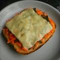 姉ぶた's cooksnap of when they made 引越し前日残り物で大葉にんチ～ズトースト.