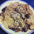 Saku_cook's cooksnap of when they made ごぼうと蓮根の和風パスタ.