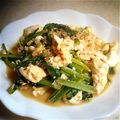 ひなひよたん's cooksnap of when they made 小松菜と豆腐のにんにく炒め.