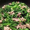 ﾐｰﾄﾊﾟｲママ's cooksnap of when they made シンプル旨い♪からし菜のクレソル炒め.