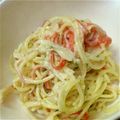 ココ15's cooksnap of when they made 超簡単！サラスパ　しそ*マヨ和え！.