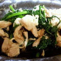 ＊凛花＊'s cooksnap of when they made 春菊と鶏ささみの柚子こしょう和え.