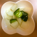 レン３'s cooksnap of when they made 簡単☆大根ときゅうりの塩麹＆昆布茶漬け♪.
