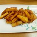 こめ茶's cooksnap of when they made 安納イモの塩バターきんぴら.