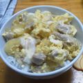 sakiin's cooksnap of when they made ウチの親子丼＊丼つゆの割合メモ＊.