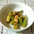 atsufabric's cooksnap of when they made アスパラのごま和え.