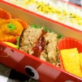 yukanosuke's cooksnap of when they made 餃子風？ハンバーグ弁当.