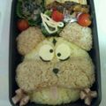 柿芋ケツギャ's cooksnap of when they made ＜忍者ハットリ君＞しし丸　　＊キャラ弁＊.