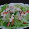 fuwamocos's cooksnap of when they made レタス＆大葉＆カニカマの梅マヨサラダ.