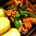 月見なっとう's cooksnap of when they made 彩りおかず！ピーマンと人参の塩昆布炒め.