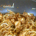 ちｪき♡ひなまま's cooksnap of when they made もやしと豚肉いりのとろけるチーズかけ.