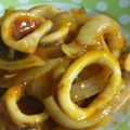 wish8's cooksnap of when they made イカのチリソース炒め.