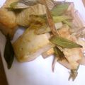 joker7sora's cooksnap of when they made 簡単‼ ごま油香る 豆腐と白ネギの炒め物.