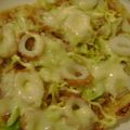 gakky's cooksnap of when they made ✿ฺなめたけソースのお揚げピザ✿ฺ.