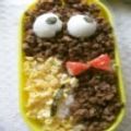 ココア ココア's cooksnap of when they made キャラ弁d(ﾟｰﾟ*)キョロちゃん♪.