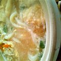 imori0529's cooksnap of when they made 土鍋で豆乳味噌煮込みうどん.