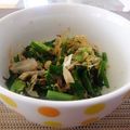 LazyHata's cooksnap of when they made ニラの粒マスタード和え.