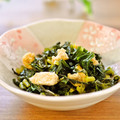 さとみわ's cooksnap of when they made かぶの葉と油揚げの炒め煮.