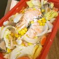kawakoyu's cooksnap of when they made スチームケースで☆鮭と野菜のあっさり蒸し.
