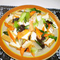 牛くん's cooksnap of when they made ちんげん菜と厚揚げの炒め物.