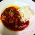 emitan52's cooksnap of when they made チキンとソーセージのトマト煮込み.