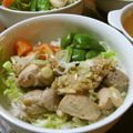 しのばぁたん's cooksnap of when they made 野菜たっぷり★レモン風味ねぎ塩焼き鶏丼.