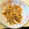 mikoka's cooksnap of when they made 大根の皮で☆具沢山きんぴら☆.