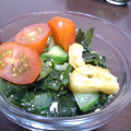 papico_72's cooksnap of when they made きゅうり&わかめ&油揚げの酢の物.