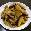 iku_n's cooksnap of when they made さつま芋と豚肉のピリ辛煮.
