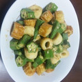 kanon0208's cooksnap of when they made ちくわとオクラの簡単生姜炒め♪.