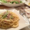 noguchihi's cooksnap of when they made 豆乳カルボナーラ.