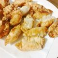 みりせな's cooksnap of when they made 餃子の皮で明太チーズ揚げ.