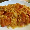 しろいひつじこ's cooksnap of when they made トマトとたまごの炒め物.
