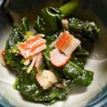 よっちゃん★☆★'s cooksnap of when they made カニカマとほうれん草のごまポン！.