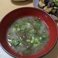 わかポン☆'s cooksnap of when they made お味噌汁に、生もずく&ごま♪.
