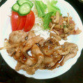 ひなずまむ's cooksnap of when they made おかずの定番★しょうが焼き.