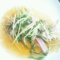 yuyu0823's cooksnap of when they made ～水菜とハムで✿おひたし風～.